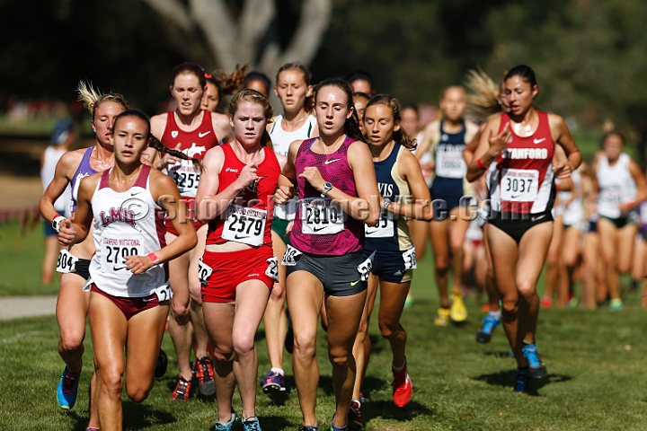 2014StanfordCollWomen-071.JPG - College race at the 2014 Stanford Cross Country Invitational, September 27, Stanford Golf Course, Stanford, California.